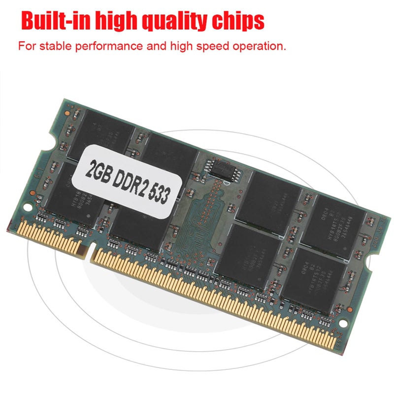 2 جيجابايت DDR2 533 ميجاهرتز 200 دبوس ذاكرة الوصول العشوائي للكمبيوتر المحمول عالية السرعة متوافقة مع اللوحات الأم - Image 5