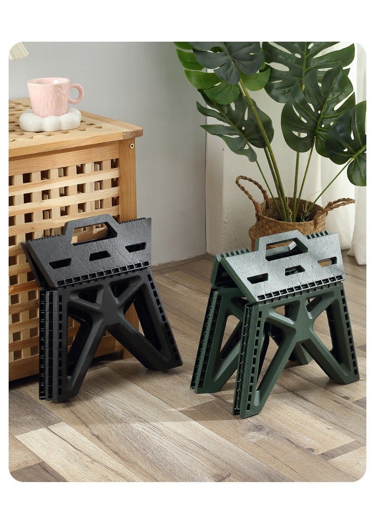 Arabest Portable Folding Stool More Sturdy Collapsible Telescoping Foldable Camping Stool for Adults for Outdoor Fishing Hiking Gardening Travel BBQ Brown 31 x 27 x 23.5 cm - Image 5
