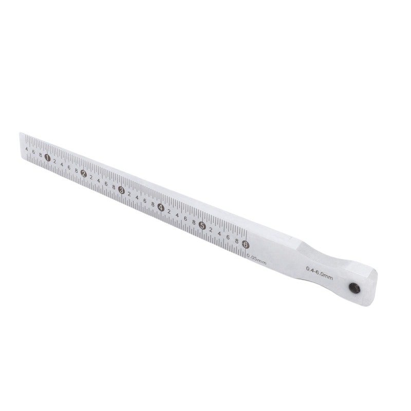 Taper Gap Gage 0.4 To 6mm Range 0.05mm Accuracy - Stainless Steel Hardened Cr Plated Gap Measuring Tool for Construction, Railways, Automotive Windshields - Image 4