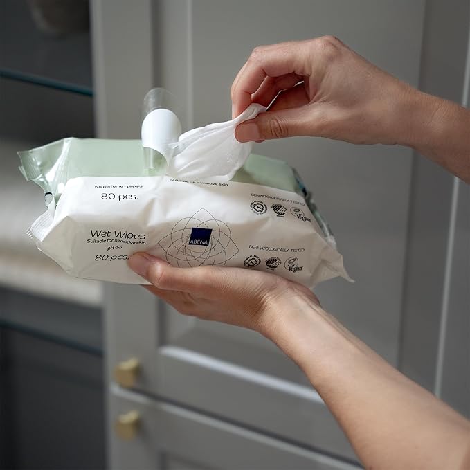 Abena Moist Skin CLeansing Wipes 18 x 20 cm Refill 80 Pcs - Image 5