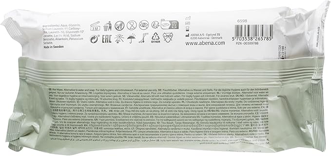 Abena Moist Skin CLeansing Wipes 18 x 20 cm Refill 80 Pcs - Image 2