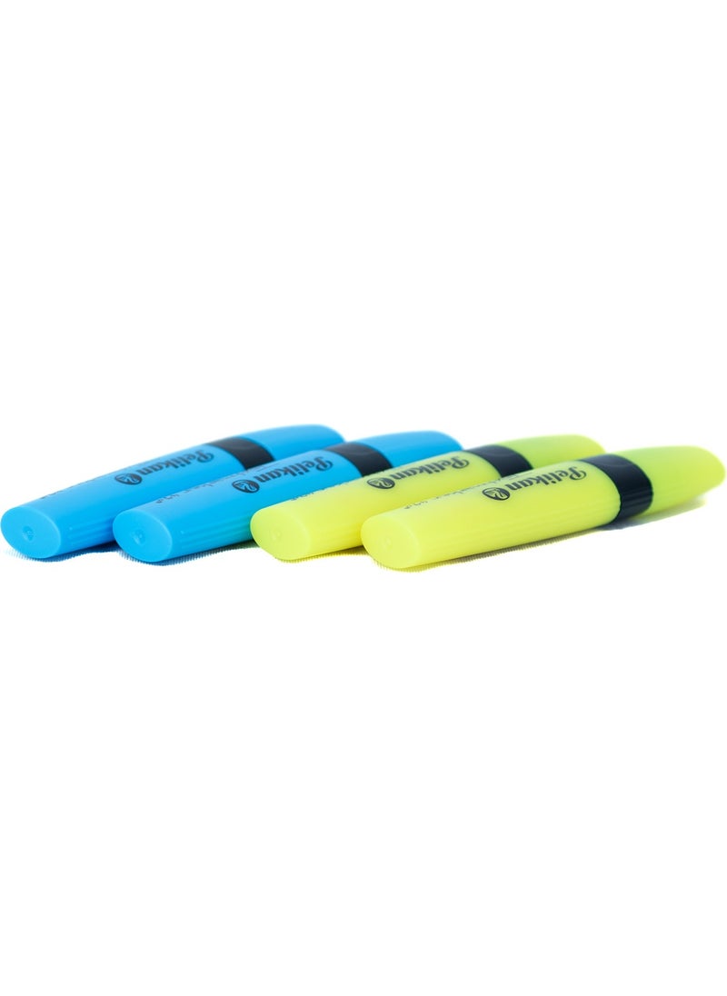 Pelikan Stylish Highlighter Pen Refillable Pastel Colored Practical Useful High Permanence Comfortable Design 4 Pieces  - Image 5