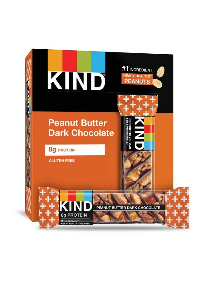 KIND KIND Bars, Peanut Butter Dark Chocolate, Gluten Free,1.4 Ounce,12 Count  - Image 1