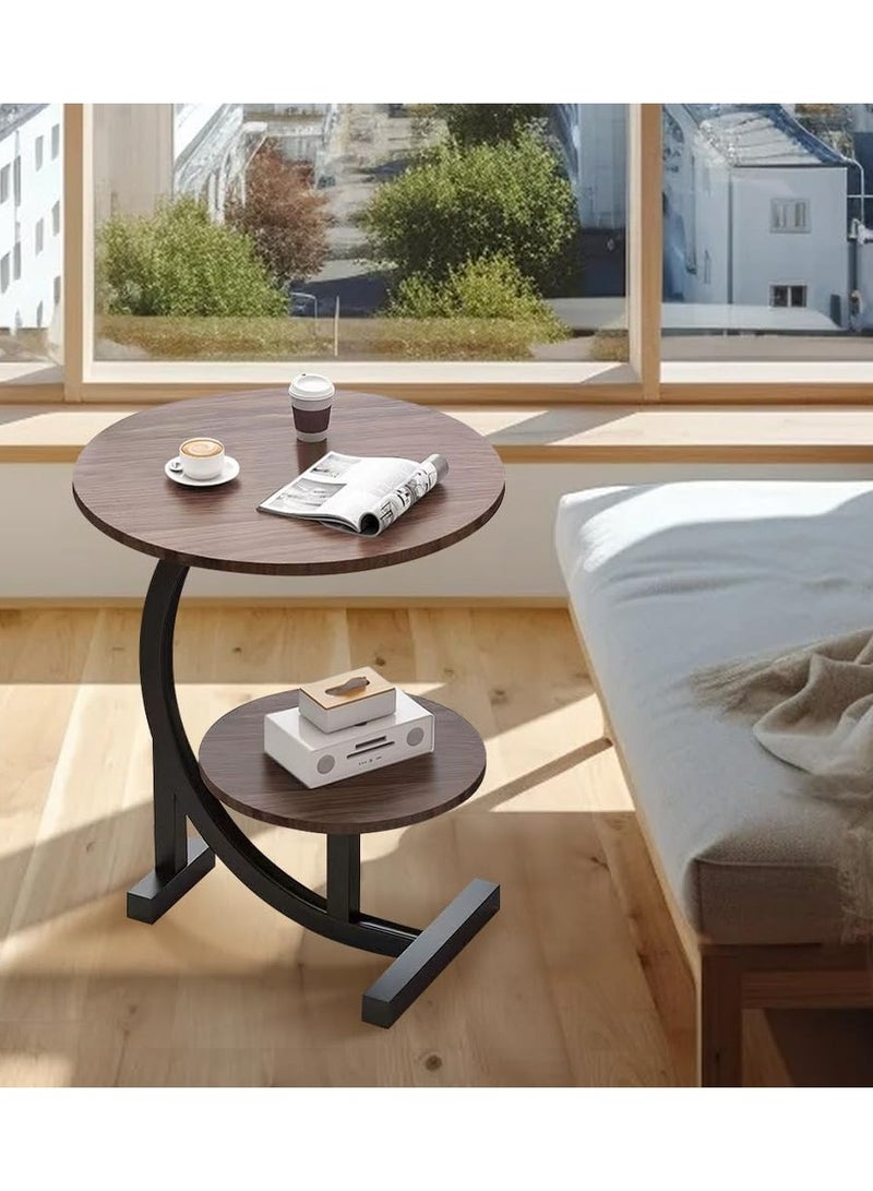 DubaiGallery طاولة قهوة صغيرة خفيفة فاخرة جانبية لشقة صغيرة غرفة معيشة أريكة طاولة قهوة مصغرة شرفة غرفة نوم مكان سرير طاولة زاوية - Image 4