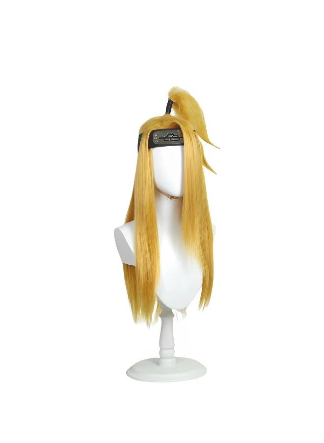 Naruto Deidara Cosplay Wig Holiday Party cosplay Wig + Forehead Protection - Image 2