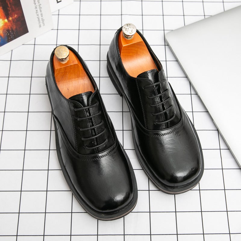 Color Polished Men'S Leather Shoes Pointed Toe British Style Derby Shoes Casual Business Formal Wear Large Size Groom'S Wedding - Image 5