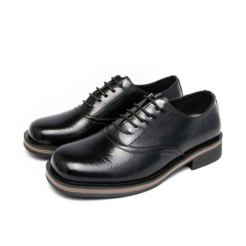 Color Polished Men'S Leather Shoes Pointed Toe British Style Derby Shoes Casual Business Formal Wear Large Size Groom'S Wedding - Image 3