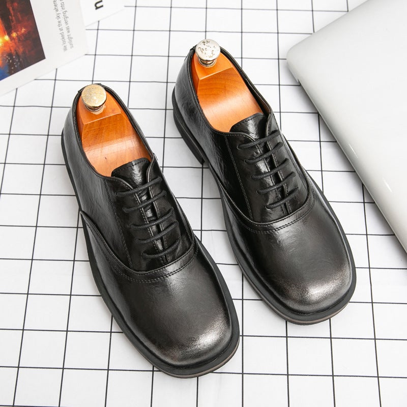 Color Polished Men'S Leather Shoes Pointed Toe British Style Derby Shoes Casual Business Formal Wear Large Size Groom'S Wedding - Image 4