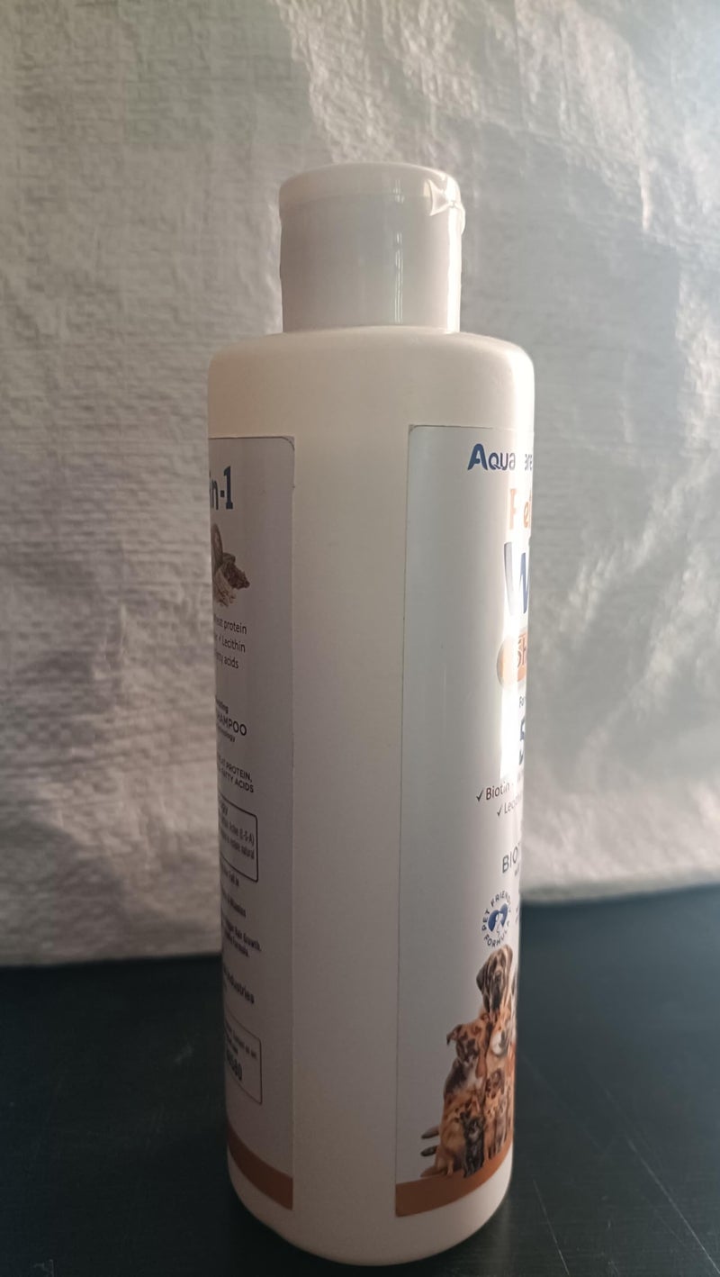 Aquacare Pet Wash Shampoo 5-in-1 Biotin Shampoo for Dogs & Cats, De-Shedding & Anti-Dandruff Formula, 250ml - Image 5