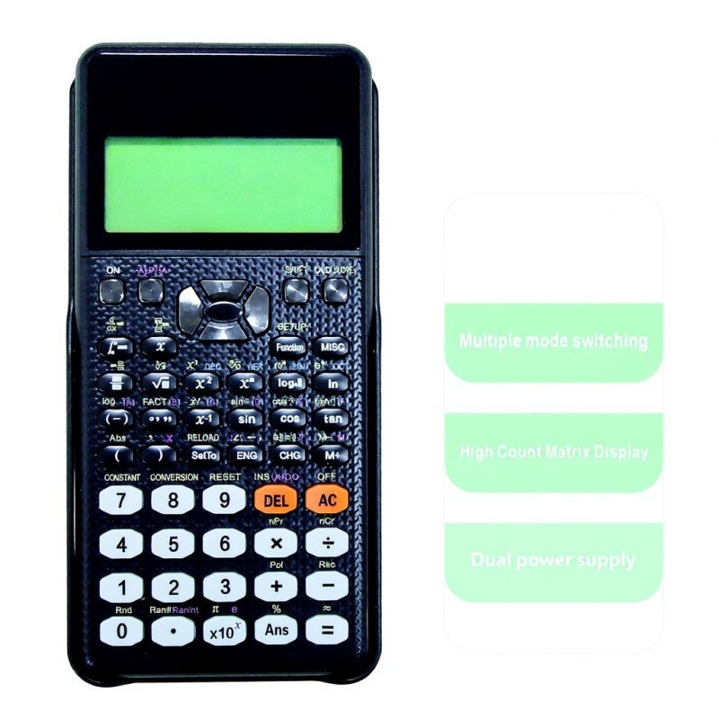 Scientific Calculator: 552 Built-In Functions - High-Definition 192*63 Dot Matrix Display Dual Power Source for Students, Teachers, Engineers - Image 5