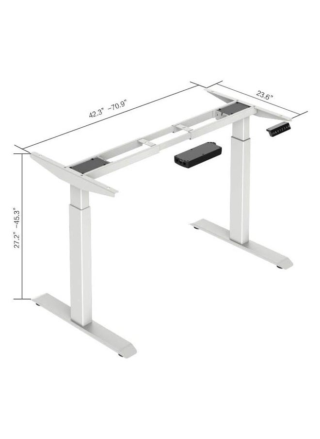 fashionhome - Multifunctional Modern Design Bluetooth Enabled Electronic Control Adjustable Height Computer Desk Gaming Table Workstation Study Table Working Desk for Home and Office 70.9x45.3x23.6 Inch - Image 1