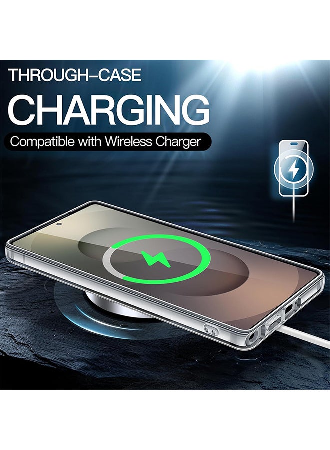 O Ozone Clear Classic Case Compatible With Samsung S25 Ultra | Transparent Slim Soft TPU Back Cover | Anti-Yellow Shockproof Protective Phone Case - Image 5