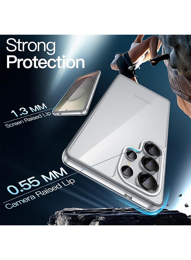 O Ozone Clear Classic Case Compatible With Samsung S25 Ultra | Transparent Slim Soft TPU Back Cover | Anti-Yellow Shockproof Protective Phone Case - Image 4