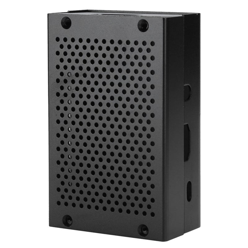 Aluminum Alloy Case Mesh Shell Vent Surface Black Motherboard Protection for Raspberry Pi - Image 4