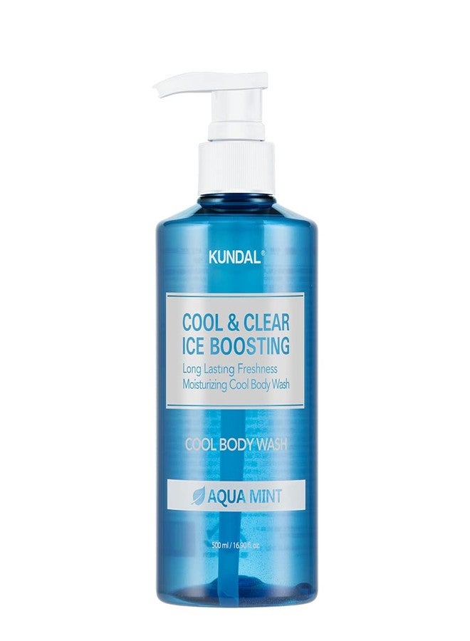Kundal Cool & Clear Ice Boosting, Cool Body Wash, Aqua Mint, 16.9 fl oz (500 ml) - Image 1