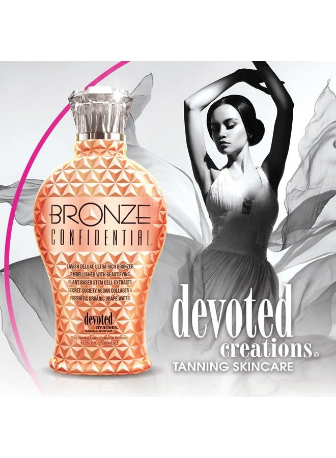 Devoted Creations Bronze Confidential - Lavish Deluxe Ultra Rich Bronzer Dark Tanning Lotion 12.25 oz. - Image 4