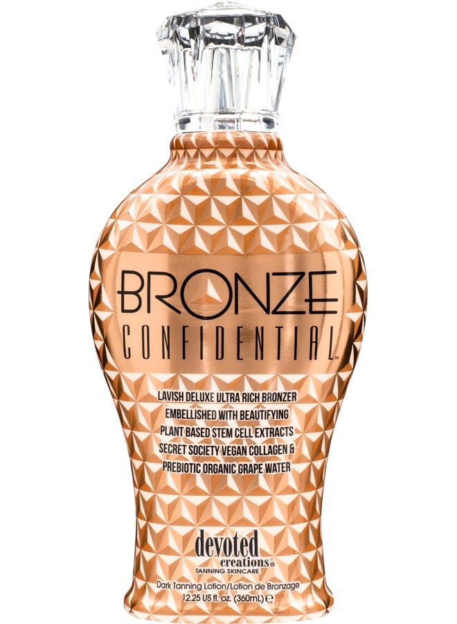 Devoted Creations Bronze Confidential - Lavish Deluxe Ultra Rich Bronzer Dark Tanning Lotion 12.25 oz. - Image 5