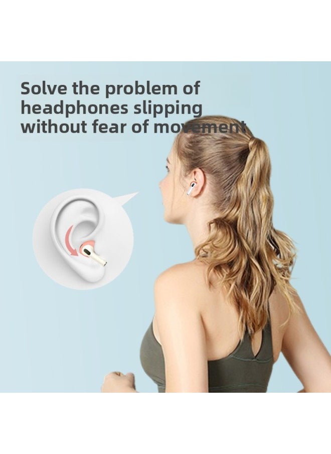 Generic Suitable For Airpods3 Protective Cover For Apple Wireless Bluetooth Third Generation Headset Silicone Cover Anti-slip Cover Airpods Ear-Memory Capacity:Airpods 3rd Generation Anti-slip Ear Caps [white] 1 Pair★Free Storage Box  - Image 5
