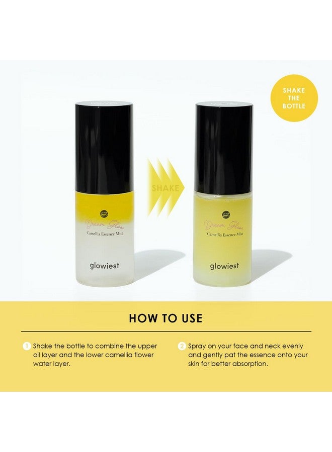 glowiest Dream Glow Camellia Essence Mist Skin Hydration & Soothing. Glowbooster ; All In One Multi Mist+Toner+Serum L 75% Camellia Flower Water Composed Of 6 Premium Plant Oils 35Ml/1.18 Fl Oz. - Image 4