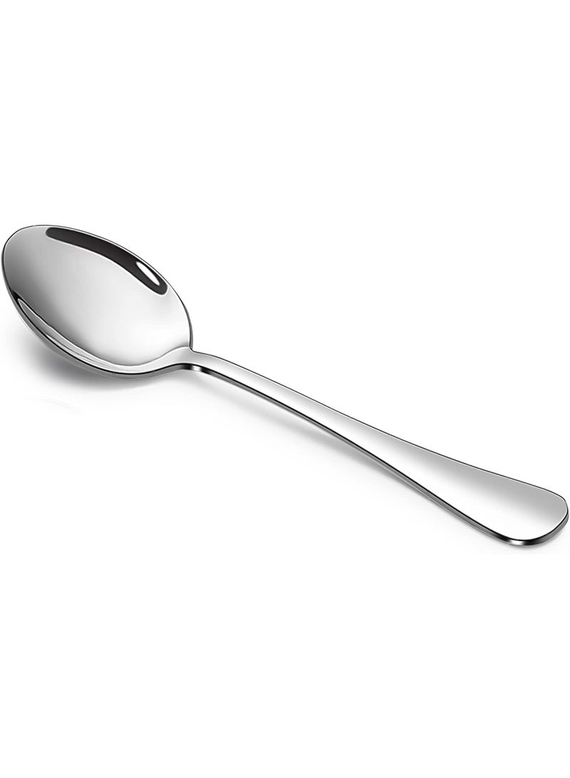 Prabha Stainless Steel Royal Tea Spoon Set of 12 Pcs (Silver), Best for Home & Kitchen, Including 12 Tea Spoon | Spoon Set | Steel Spoons | Spoons Set Combo | chamach| Dishwasher Safe - Image 1