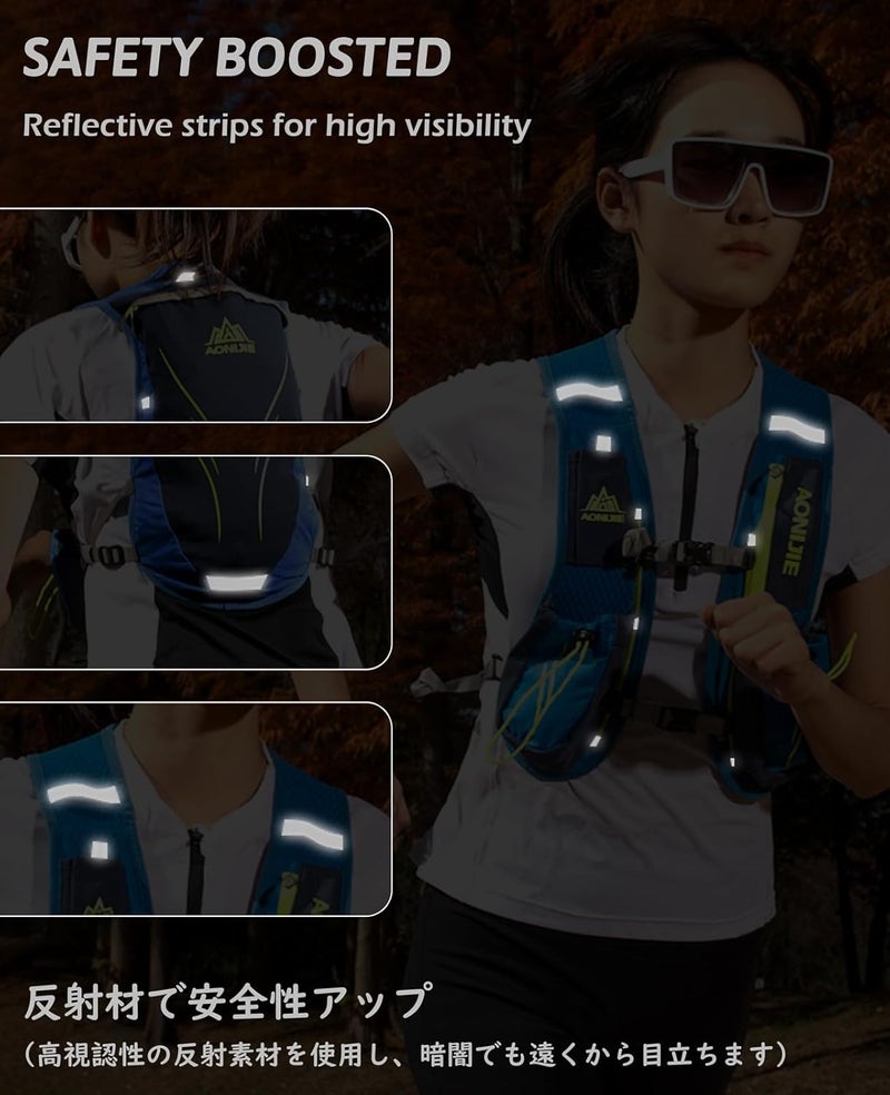 TRIWONDER Hydration Running Vest Backpack, Lightweight Water Pack for Men Women Hydration Backpack for Trail Race, Hiking, Cycling, Climbing, Camping, Jogging, Marathon - Image 5