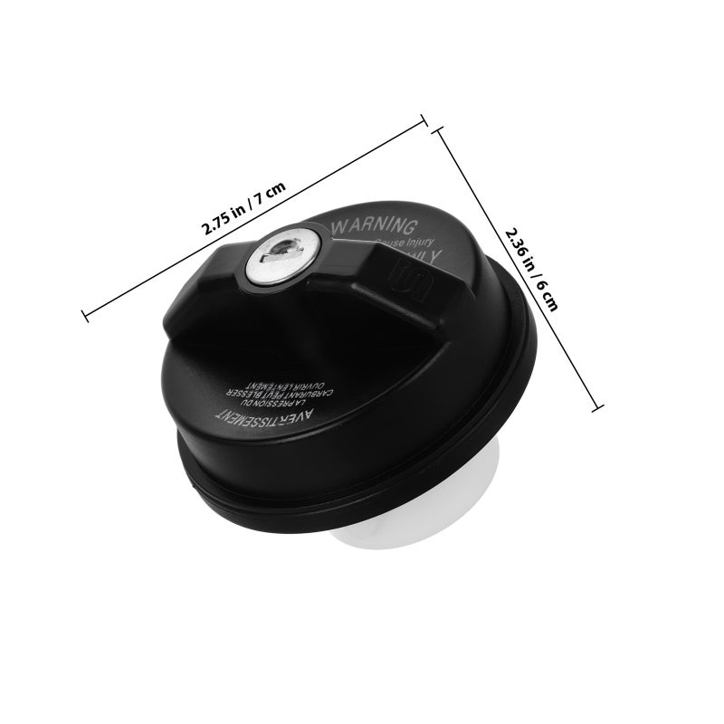 Locking Gas Cap, Durable ABS Material, Compatible with Jeep Chrysler Dodge - Image 2
