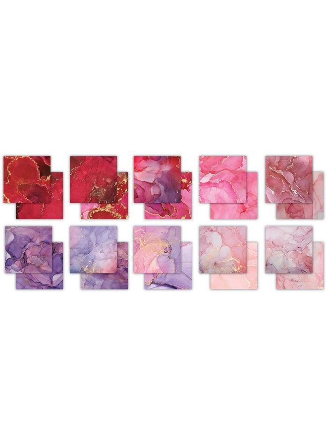 CRAFT CONSORTIUM Doublesided Paper Pad 6"X6" 40 Pkgink Drops Rose 20 Designs Cpad022B - Image 3