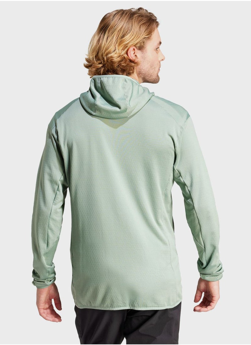 Adidas Terrex Xperior Light Fleece Hooded Jacket  - Image 2