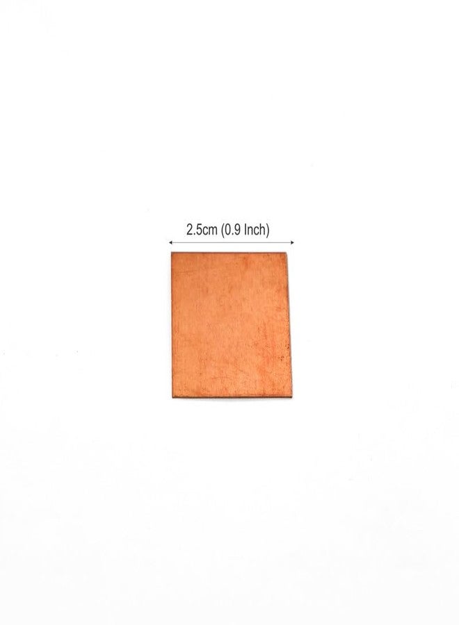 TORPPEZA Tambe ka Chokor Tukra | Pure Copper Square Piece for Pooja & lal kitab Remedy and Astrology (Size : 2.5cm | Weight : 3.3gm Approxe per pcs. | Pack of 7) - Image 3