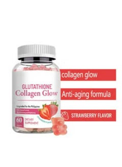 NATURE GLOW Glutathione Collagen Glow Gummies, Anti Aging Formula, Skin Whiteningt and Brightening Vitamins, A Bear Shaped Gummie, Dietary Supplement 60 Capsules  - Image 5