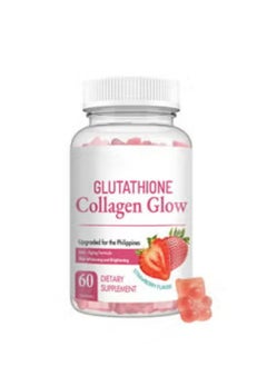 NATURE GLOW Glutathione Collagen Glow Gummies, Anti Aging Formula, Skin Whiteningt and Brightening Vitamins, A Bear Shaped Gummie, Dietary Supplement 60 Capsules  - Image 2