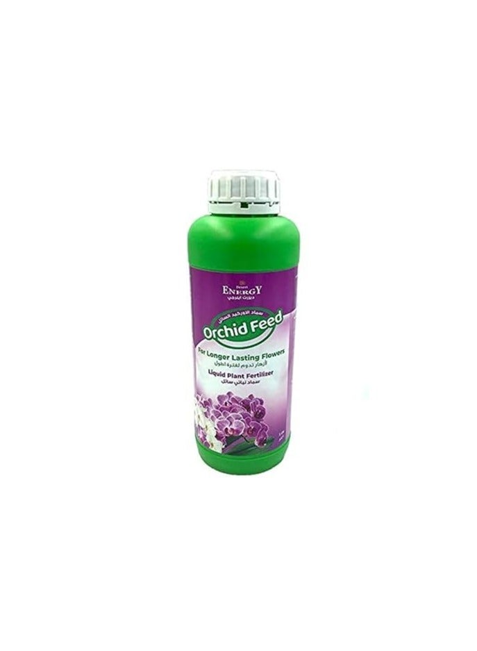 Desert Energy Orchid Feed Liquid Fertilizer 1Ltr For Longer Lasting Flower "Garden Care"