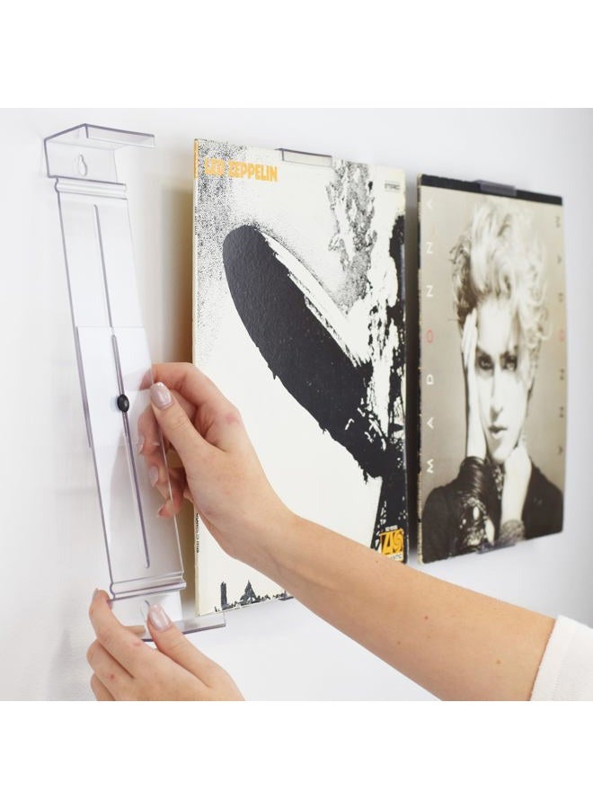 CollectorMount Album Mount Vinyl Record Shelf Stand and Wall Mount, Invisible and Adjustable (5) - Image 1