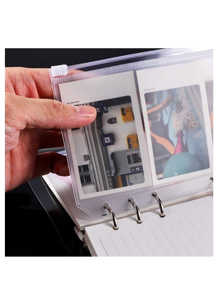 Generic Plastic binder pockets size A6 zipper water resistant folders 6 slots  - Image 5