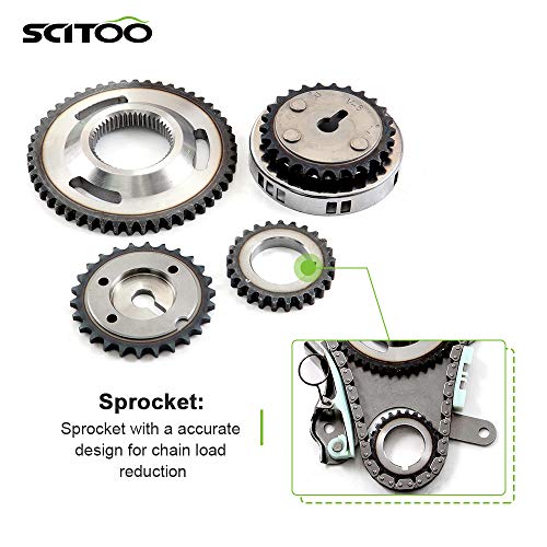 SCITOO مجموعة سلسلة التوقيت SCITOO لجيب ورام ودودج وميتسوبيشي ليبرتي 1500 نيترو داكوتا رام 1500 كوماندر جراند شيروكي دورانغو رايدر 3.7L 9-0393SB - Image 4