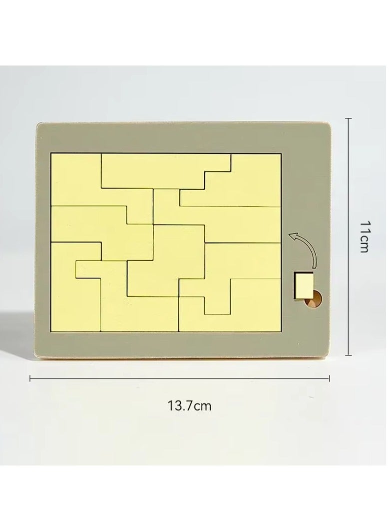 ألغاز هندسية خشبية، تحدي المستحيل، حرق الدماغ، تخفيف الضغط، ذكاء العقل، أحجية الصور المقطوعة للأطفال - Image 1