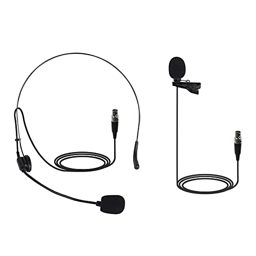 Phenyx Pro PTU-5000 Wireless Lapel Microphone with Mini XLR Jack, Unidirectional Condenser Cartridge, Ideal for Stage, Church, Conference, Interviews, Video Recording - Image 1