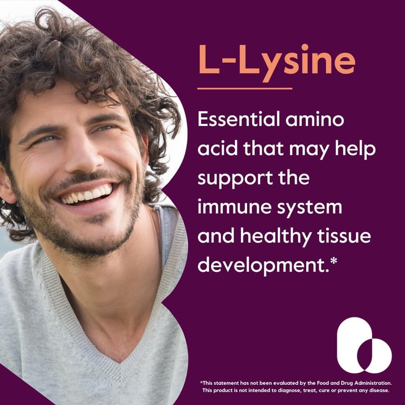 BESTVITE LLysine 500mg per Capsule 240 Vegetarian Capsules  No Stearates  No Fillers  No Flow Agents  Vegan  Non GMO  Gluten Free  No Stearic Acid  No Dicalcium Phosphate - Image 2