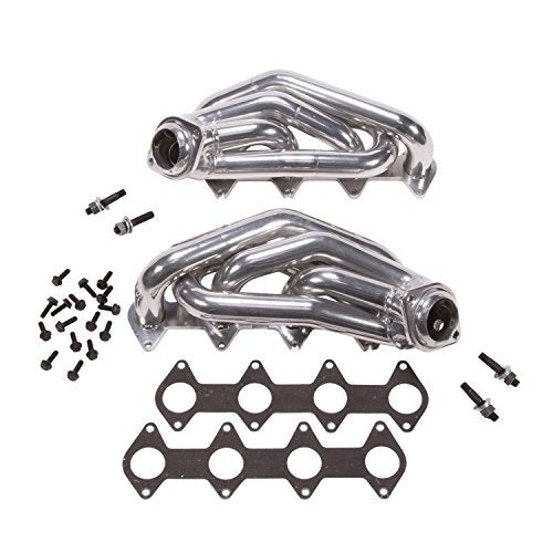 BBK Performance BBK 16120 1-5/8" Shorty Tuned Length Performance Exhaust Headers for Ford Mustang GT - Polished Silver Ceramic Finish - Image 2