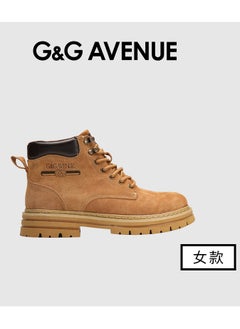 G&G AVENUE Boots Ladies Martin Boots Winter Motorcycle Boots Lace Up Shoes Ladies Casual Thick Sole  - Image 1