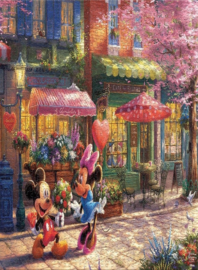 Ceaco - Thomas Kinkade - Disney - Mickey & Minnie Sweetheart Café - 1000 Piece Jigsaw Puzzle - Image 5