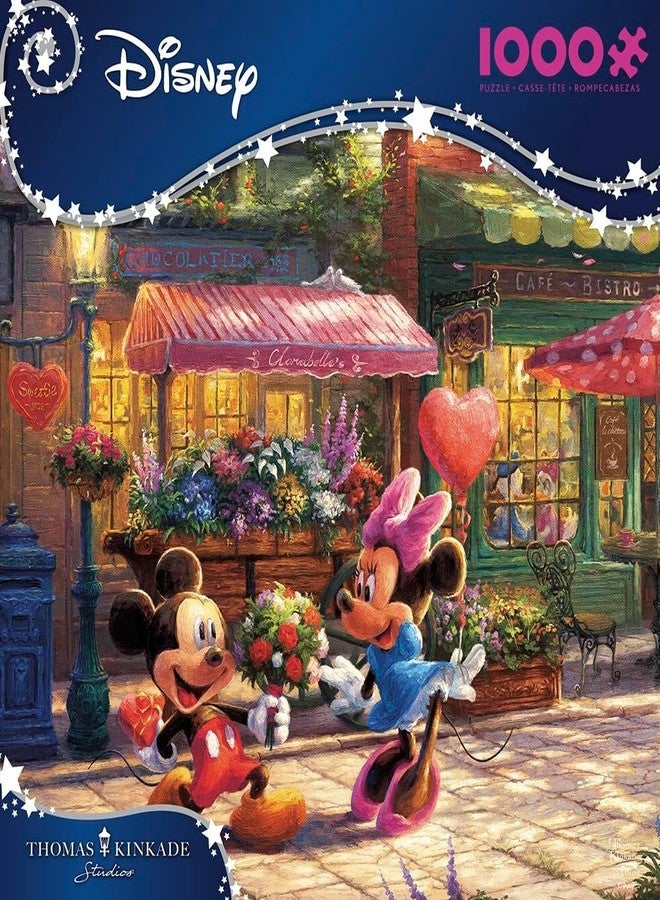 Ceaco - Thomas Kinkade - Disney - Mickey & Minnie Sweetheart Café - 1000 Piece Jigsaw Puzzle - Image 2
