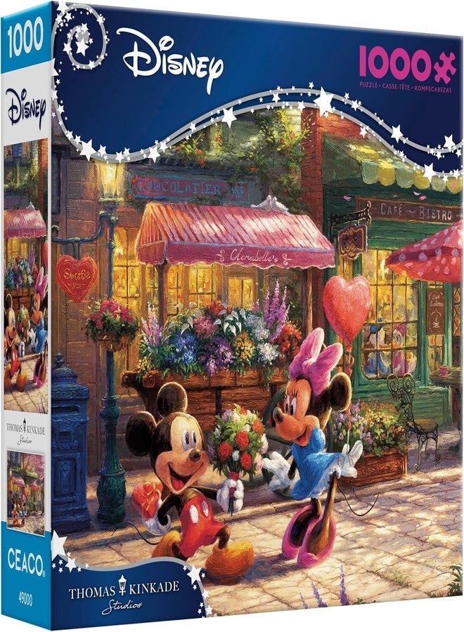 Ceaco - Thomas Kinkade - Disney - Mickey & Minnie Sweetheart Café - 1000 Piece Jigsaw Puzzle - Image 3