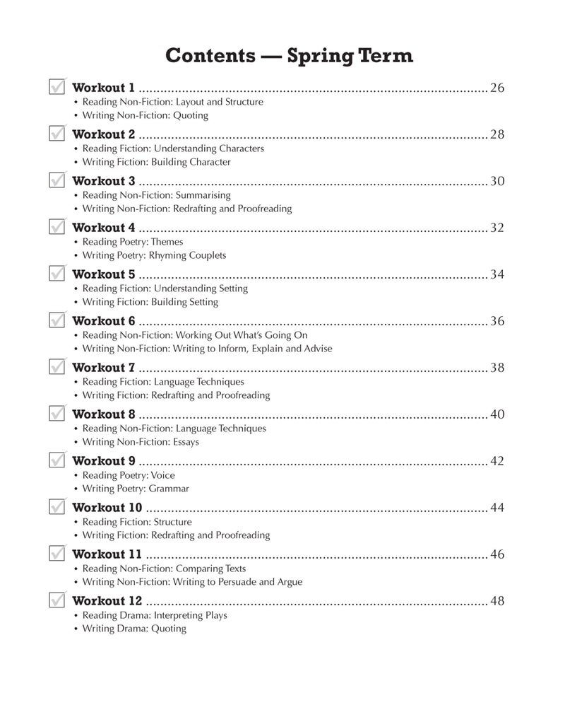 New Ks3 Year 8 English 10Minute Weekly Workouts - Image 2