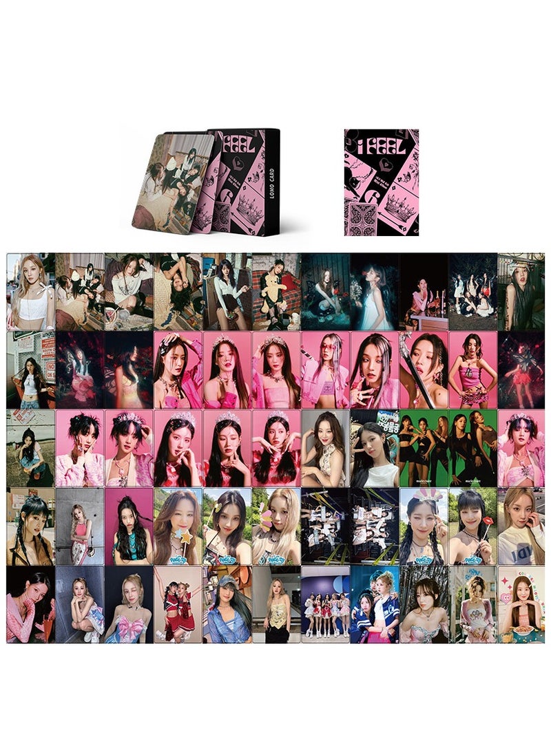 NIBEMINENT 55 Pcs Kpop (G)I-DLE I FEEL Lomo Cards Card For Fans Collection Gifts - Image 1