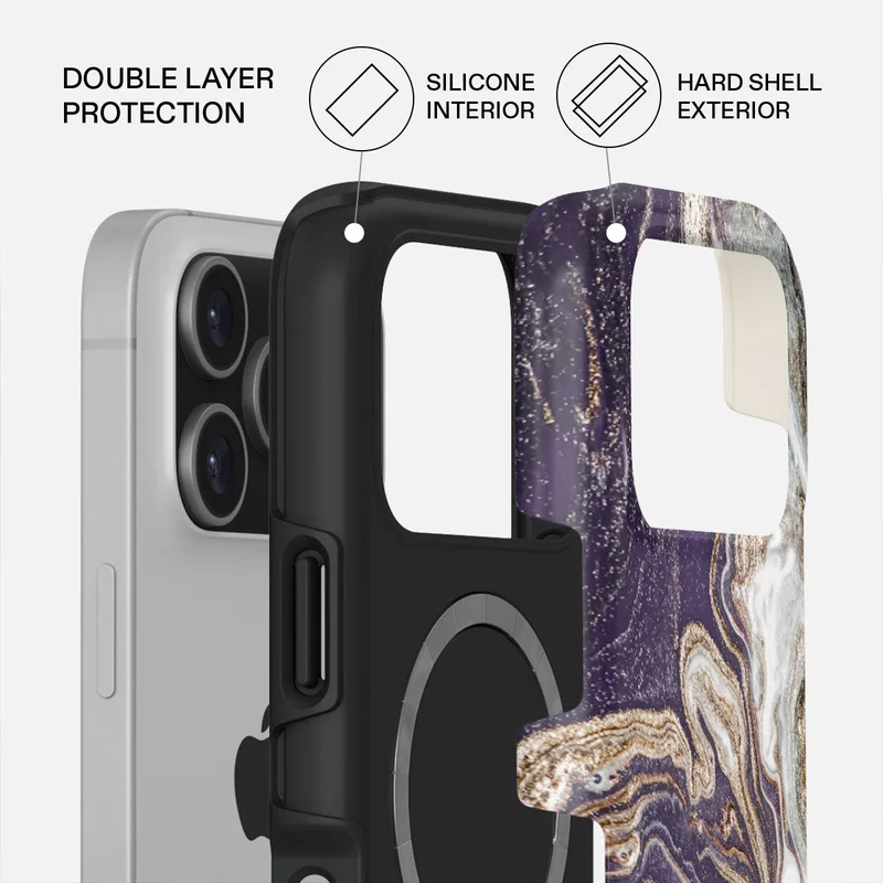 BURGA iPhone 17 Pro Nostalgia Feeling Premium Case Compatible with Hybrid Dual-Layer Hard Shell + Silicone Protection - Scratch-Resistant Shockproof Mobile Cover