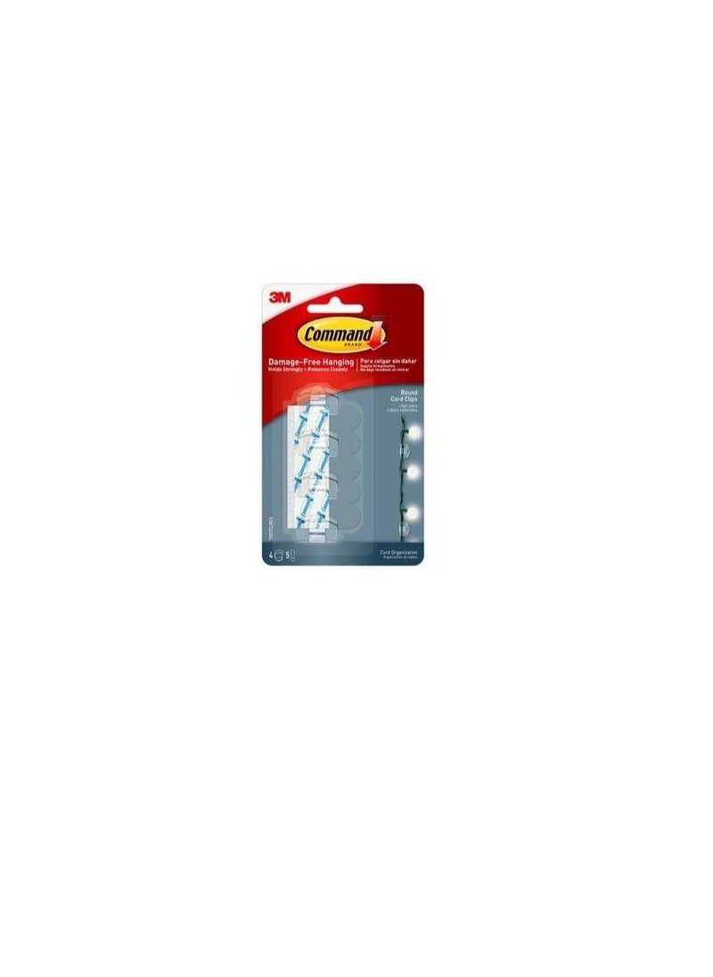 3M - Command Clear Round Cord Clips - Image 1