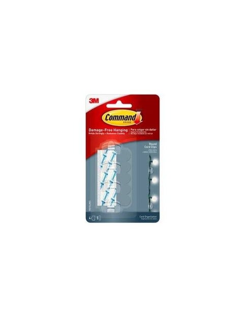 Command Clear Round Cord Clips