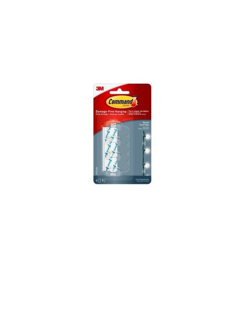 3M - Command Clear Round Cord Clips - Image 1