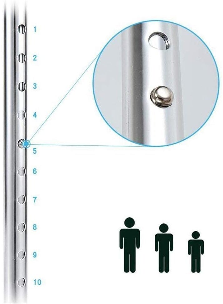 Generic Four-Legged Crutch for Seniors - Stainless Steel - Anti Slippery Crutch  - Image 3